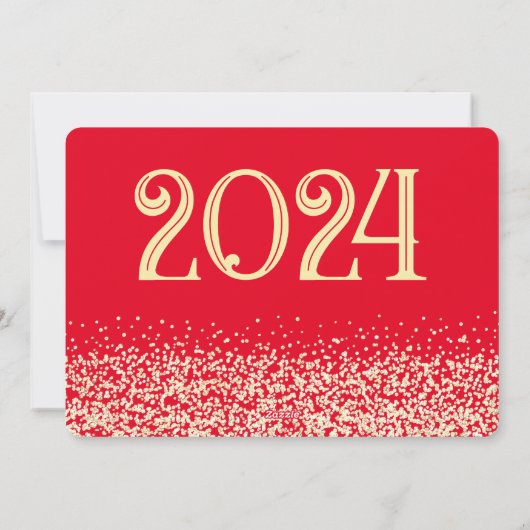 Cartes Pour Fêtes Annuelles Joyeux Noël Et Bonne Année Photo Simple (Dos)