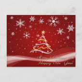 Cartes Pour Fêtes Annuelles joyeux noël et heureux nouvel an (Devant)