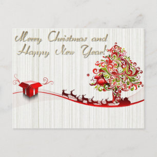 Cartes Pour Fêtes Annuelles joyeux noël et heureux nouvel an