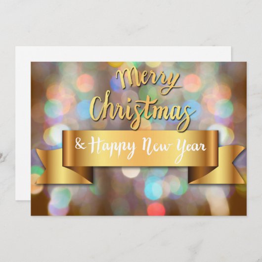 Cartes Pour Fêtes Annuelles Joyeux Noël et Joyeux Fêtes (Devant / Derrière)