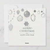 Cartes Pour Fêtes Annuelles Joyeux Noël et Joyeux Noël et Joyeux Noël (Dos)