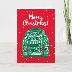 Cartes Pour Fêtes Annuelles Joyeux Noël et Joyeux pull pour Noël