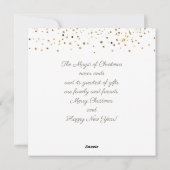 Cartes Pour Fêtes Annuelles Joyeux Noël et Nouvel An ! Luxe Or 2026 (Dos)