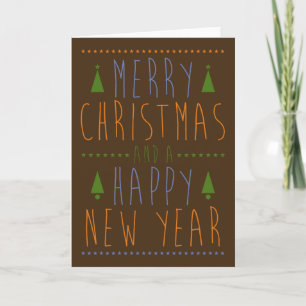 Cartes Pour Fêtes Annuelles Joyeux Noël et une bonne année