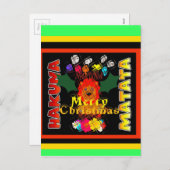 Cartes Pour Fêtes Annuelles Joyeux Noël et une bonne année (Devant / Derrière)