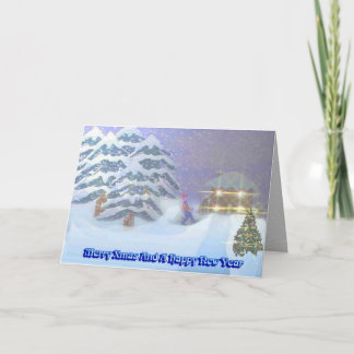 Cartes Pour Fêtes Annuelles Joyeux Noël et une bonne année