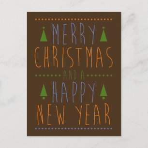 Cartes Pour Fêtes Annuelles Joyeux Noël et une bonne année