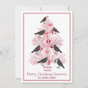Cartes Pour Fêtes Annuelles Joyeux Noël Evermore Gothique Crow Holiday
