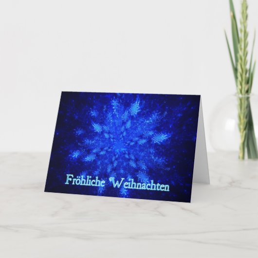 Cartes Pour Fêtes Annuelles Joyeux Noël - Explosion de neige (Devant)
