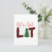 Cartes Pour Fêtes Annuelles Joyeux Noël Faisons Lit Noël (Debout devant)