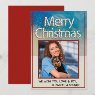 Cartes Pour Fêtes Annuelles Joyeux Noël Famille Amusants Photo Personnaliser