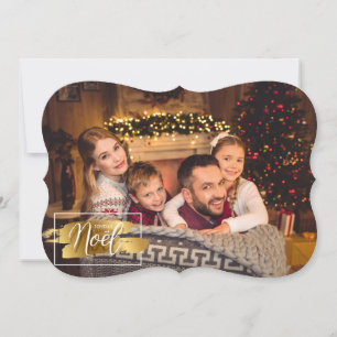 Cartes Pour Fêtes Annuelles Joyeux Noel Fancy Cut Photo