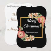 Cartes Pour Fêtes Annuelles Joyeux Noël Festif vacances Conception cadeau (Devant / Derrière)