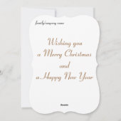 Cartes Pour Fêtes Annuelles Joyeux Noël Festif vacances Conception cadeau (Dos)