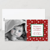 Cartes Pour Fêtes Annuelles Joyeux Noël| Flèches rouges (Devant / Derrière)