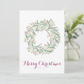 Cartes Pour Fêtes Annuelles Joyeux Noël, fleurs de Noël (Debout devant)