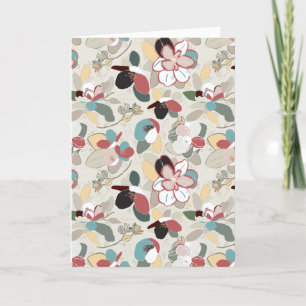 Cartes Pour Fêtes Annuelles Joyeux Noël Floral