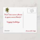 Cartes Pour Fêtes Annuelles Joyeux Noël Floride (Dos)