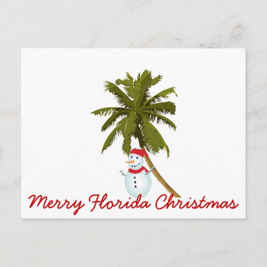 Cartes Pour Fêtes Annuelles Joyeux Noël Floride (Devant)