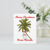 Cartes Pour Fêtes Annuelles Joyeux Noël Floride (Debout devant)