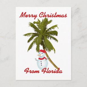 Cartes Pour Fêtes Annuelles Joyeux Noël Floride