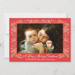 Cartes Pour Fêtes Annuelles Joyeux Noël Folithe Frame Photo de vacances