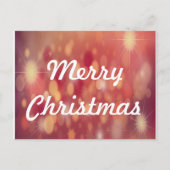 Cartes Pour Fêtes Annuelles joyeux noël fond rouge (Devant)