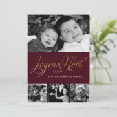 Cartes Pour Fêtes Annuelles Joyeux Noel Français Noël (Debout devant)