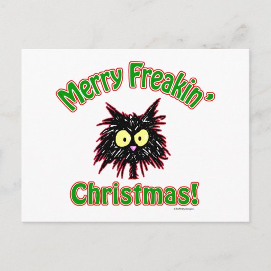 Cartes Pour Fêtes Annuelles Joyeux Noël Freakin (Devant)