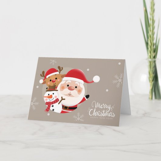 Cartes Pour Fêtes Annuelles Joyeux Noël Fun De Nous tous! (Devant)