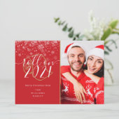 Cartes Pour Fêtes Annuelles Joyeux Noël Fun Roll On New Year Photo (Debout devant)