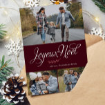 Cartes Pour Fêtes Annuelles "Joyeux Noel" Galerie de photos Trois<br><div class="desc">Personnalisez ces beaux cartes de fin de année de Noël ou d'hiver modernes avec vos photos de famille et votre message personnel.</div>