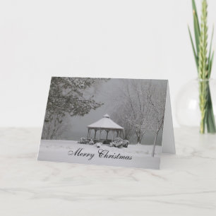 Cartes Pour Fêtes Annuelles Joyeux Noël -"Gazebo en hiver",