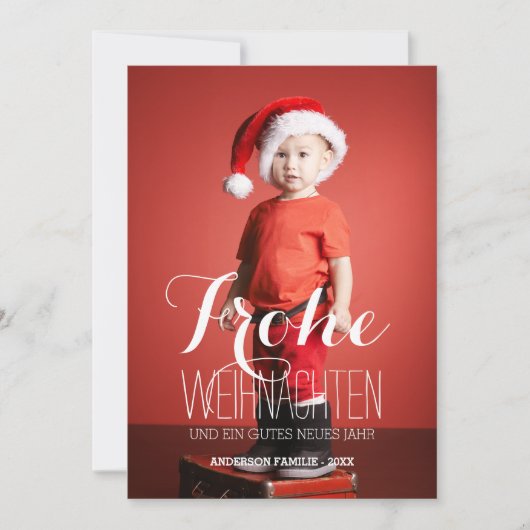 Cartes Pour Fêtes Annuelles Joyeux Noël | German Holiday (Devant)