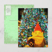 Cartes Pour Fêtes Annuelles Joyeux Noël Gnome (Devant / Derrière)