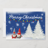 Cartes Pour Fêtes Annuelles Joyeux Noël Gnomes (Devant)