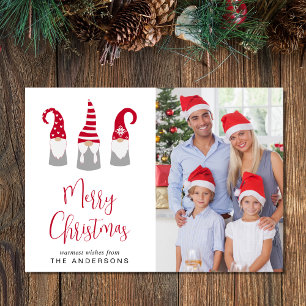Cartes Pour Fêtes Annuelles Joyeux Noël Gnomes Photo