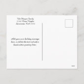 Cartes Pour Fêtes Annuelles Joyeux Noël Gold Parties scintillant Rouge Foil (Dos)