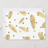 Cartes Pour Fêtes Annuelles Joyeux Noël Gold Parties scintillant Script - Cart (Dos)