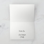 Cartes Pour Fêtes Annuelles Joyeux Noël Golden Parties scintillant Typographie (Intérieur)