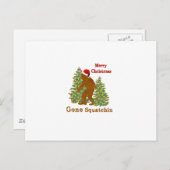 Cartes Pour Fêtes Annuelles Joyeux Noël Gone Squatchine (Devant / Derrière)