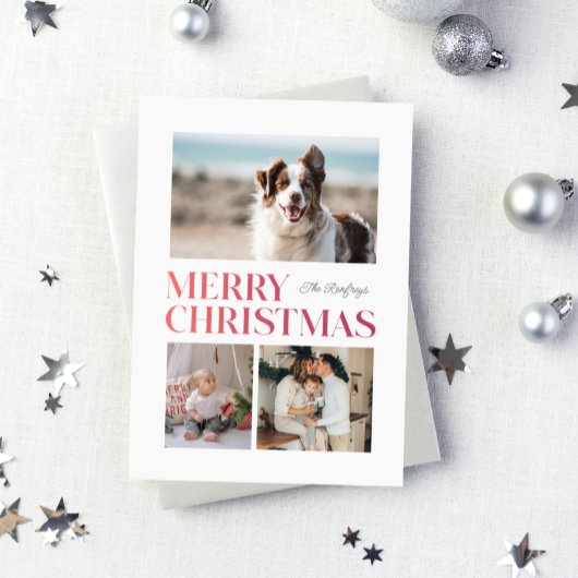 Cartes Pour Fêtes Annuelles Joyeux Noël Gradient Headline