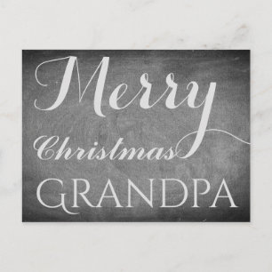Cartes Pour Fêtes Annuelles Joyeux Noël grand-père Chalkboard Typographie