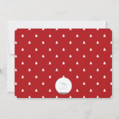 Cartes Pour Fêtes Annuelles Joyeux Noël Gras Bracelet Script Photo moderne (Dos)