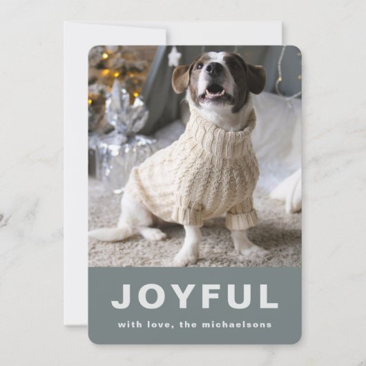 Cartes Pour Fêtes Annuelles Joyeux Noël Gray Snowflake Imprimer Photo (Devant)