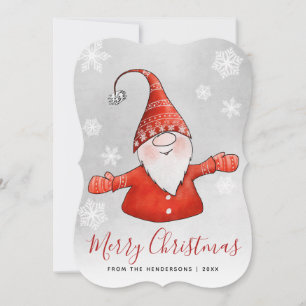 Cartes Pour Fêtes Annuelles Joyeux Noël gris gris mignon