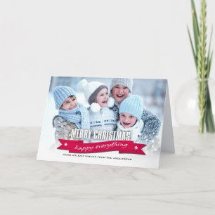 Cartes Pour Fêtes Annuelles Joyeux Noël. Happy Everything Photo personnalisée