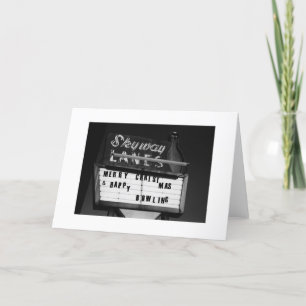 Cartes Pour Fêtes Annuelles Joyeux Noël & Hapy Bowling