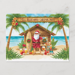 Cartes Pour Fêtes Annuelles Joyeux Noël Hawaï  party Hawaï “Mele Kalikimaka !”