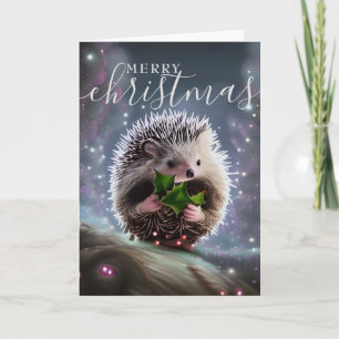 Cartes Pour Fêtes Annuelles Joyeux Noël Hérisson Mignon